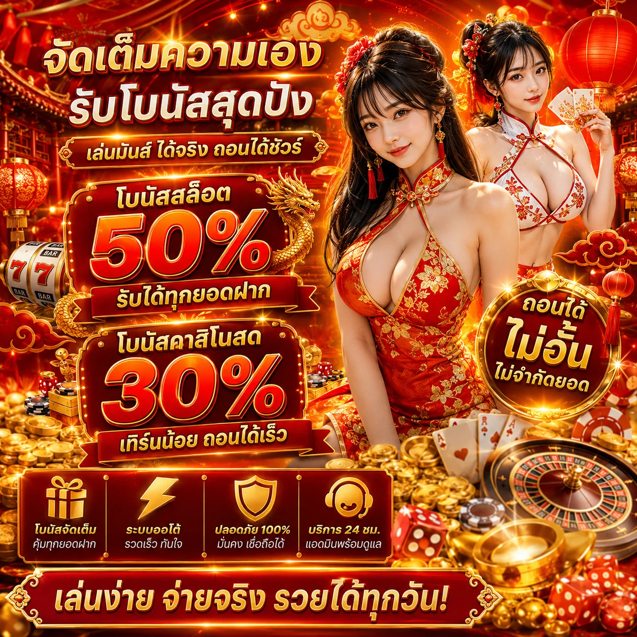 	โปรโมชั่นสมาชิกใหม่ Teenoi168 รับโบนัสฝากแรก 100%